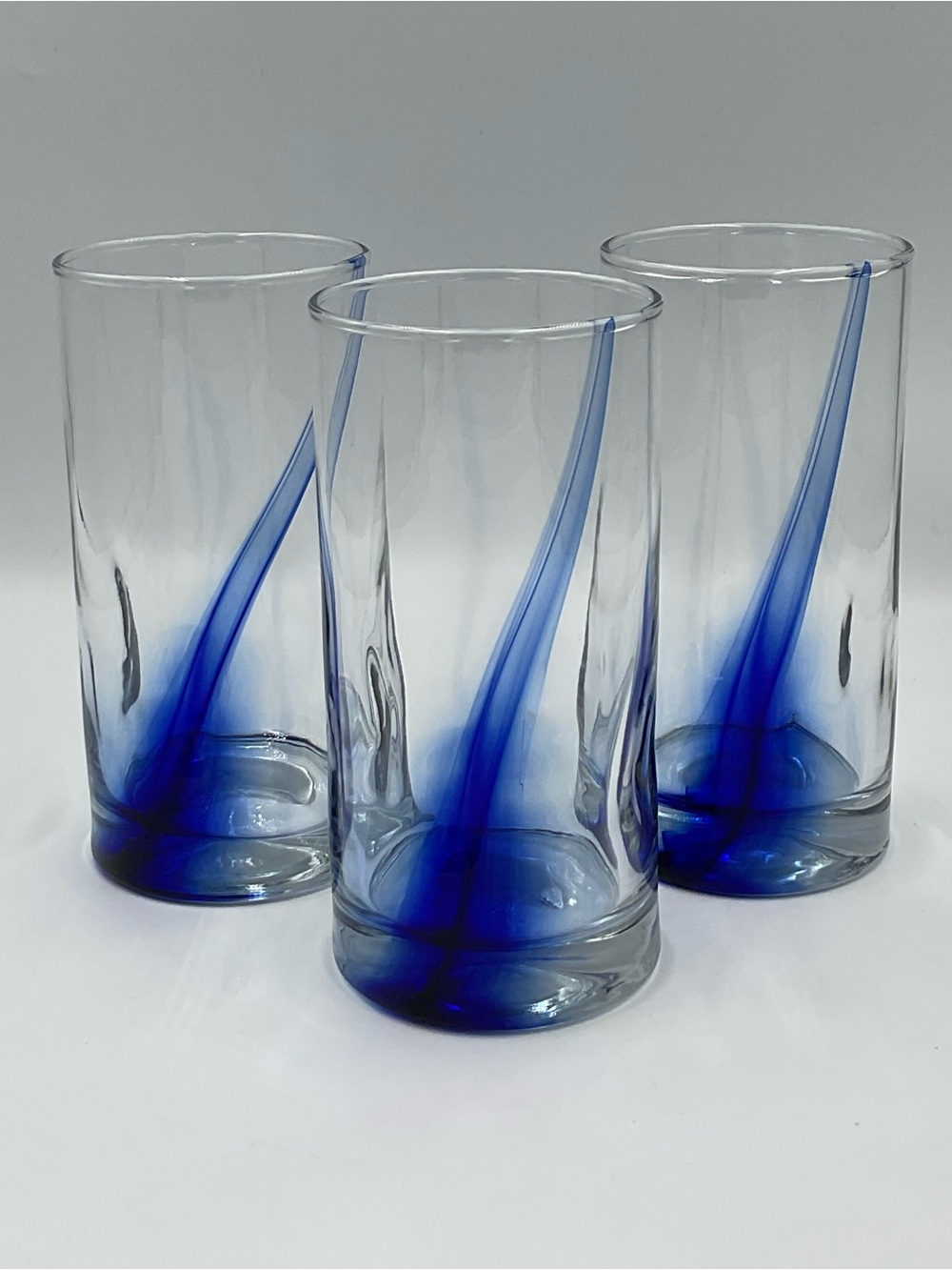 Libbey Blue Ribbon Impressions 16.75oz Highball Glasses - Set of 3